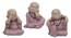 Wishi Statue - Set Of 3 (Pink) by Urban Ladder - Front View Design 1 - 328576