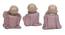 Wishi Statue - Set Of 3 (Pink) by Urban Ladder - Cross View Design 1 - 328577