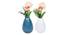 Adrian Vase - Set Of 2 (Blue) by Urban Ladder - Front View Design 1 - 328607