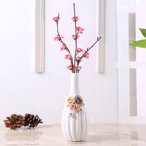 Flower Vase In Bangalore Design White Ceramic  Vase