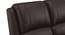 Lebowski Recliner (Three Seater, Dark Chocolate Leatherette) by Urban Ladder - Design 1 Close View - 328784