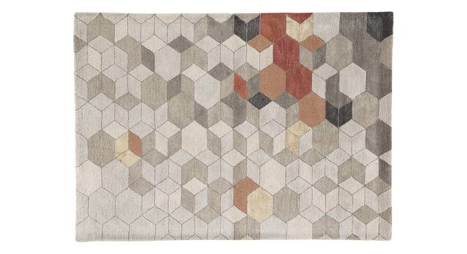Galicha Hand Tufted Carpet (122 x 183 cm  (48" x 72") Carpet Size, Antique White) by Urban Ladder - Cross View Design 1 - 328829