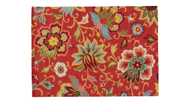 Kawish Hand Tufted Carpet (122 x 183 cm  (48" x 72") Carpet Size, Velvet Red) by Urban Ladder - Cross View Design 1 - 328870