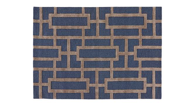Maqdoor Hand Tufted Carpet (122 x 183 cm  (48" x 72") Carpet Size, Dark Grey) by Urban Ladder - Cross View Design 1 - 328890