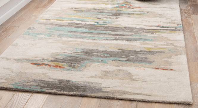 Nagma Hand Tufted Carpet (152 x 244 cm  (60" x 96") Carpet Size, Antique White) by Urban Ladder - Front View Design 1 - 328936