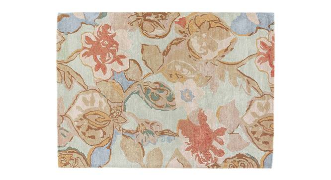 Resham Hand Tufted Carpet (244 x 305 cm  (96" x 120") Carpet Size, Aqua Foam) by Urban Ladder - Cross View Design 1 - 328997
