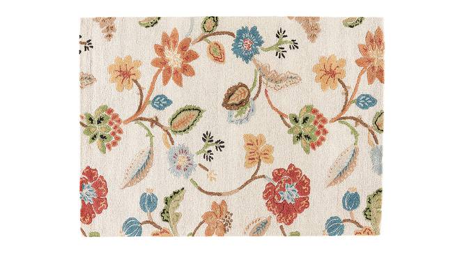 Sabab Hand Tufted Carpet (152 x 244 cm  (60" x 96") Carpet Size, Antique White) by Urban Ladder - Cross View Design 1 - 329069