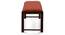 Oribi Upholstered Dining Bench (Mahogany Finish, Burnt Orange) by Urban Ladder - Design 1 Semi Side View - 329092