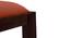 Oribi Upholstered Dining Bench (Mahogany Finish, Burnt Orange) by Urban Ladder - Design 1 Close View - 329093