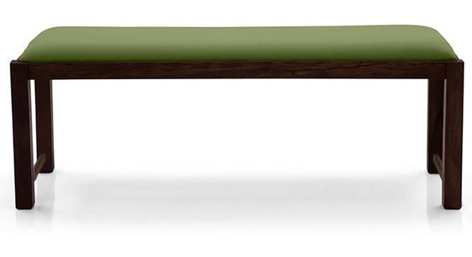 Oribi Upholstered Dining Bench (Mahogany Finish, Avocado Green) by Urban Ladder - Design 1 Top View - 329098