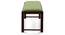 Oribi Upholstered Dining Bench (Mahogany Finish, Avocado Green) by Urban Ladder - Cross View Design 1 - 329100