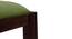 Oribi Upholstered Dining Bench (Mahogany Finish, Avocado Green) by Urban Ladder - Design 1 Semi Side View - 329101