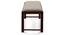 Oribi Upholstered Dining Bench (Mahogany Finish, Wheat Brown) by Urban Ladder - Design 1 Semi Side View - 329109