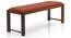 Oribi Upholstered Dining Bench (Teak Finish, Burnt Orange) by Urban Ladder - Design 1 Side View - 329116