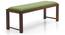 Oribi Upholstered Dining Bench (Teak Finish, Avocado Green) by Urban Ladder - Design 1 Top View - 329124