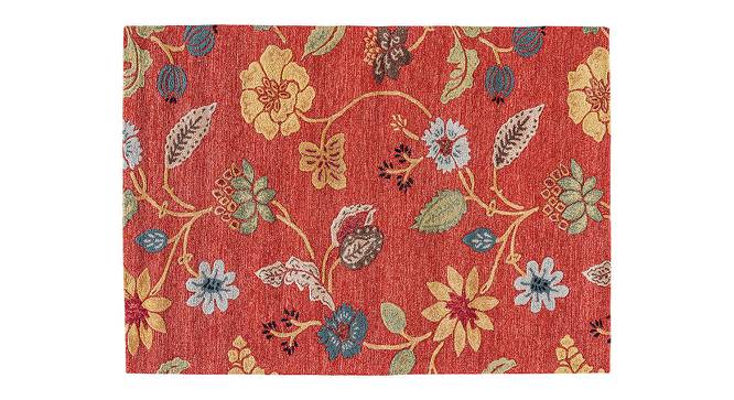 Sabab Hand Tufted Carpet (152 x 244 cm  (60" x 96") Carpet Size, Navajo Red) by Urban Ladder - Cross View Design 1 - 329141