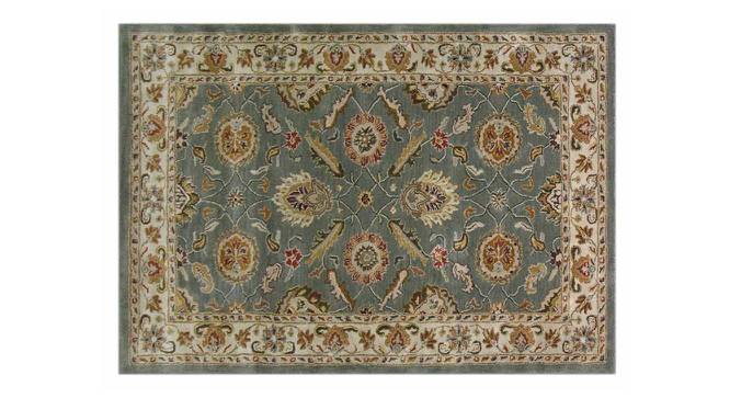 Tehseen Hand Tufted Carpet (122 x 183 cm  (48" x 72") Carpet Size, Sea Green) by Urban Ladder - Cross View Design 1 - 329169