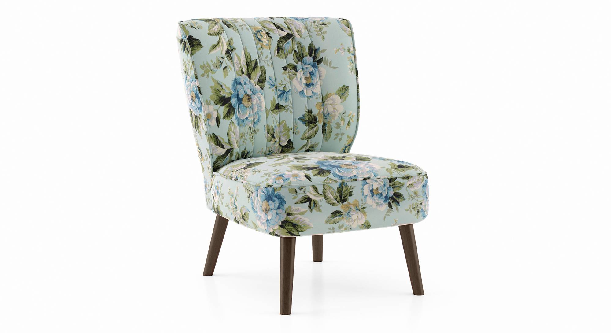 Grace Fabric Accent Chair in Lava Colour - Urban Ladder