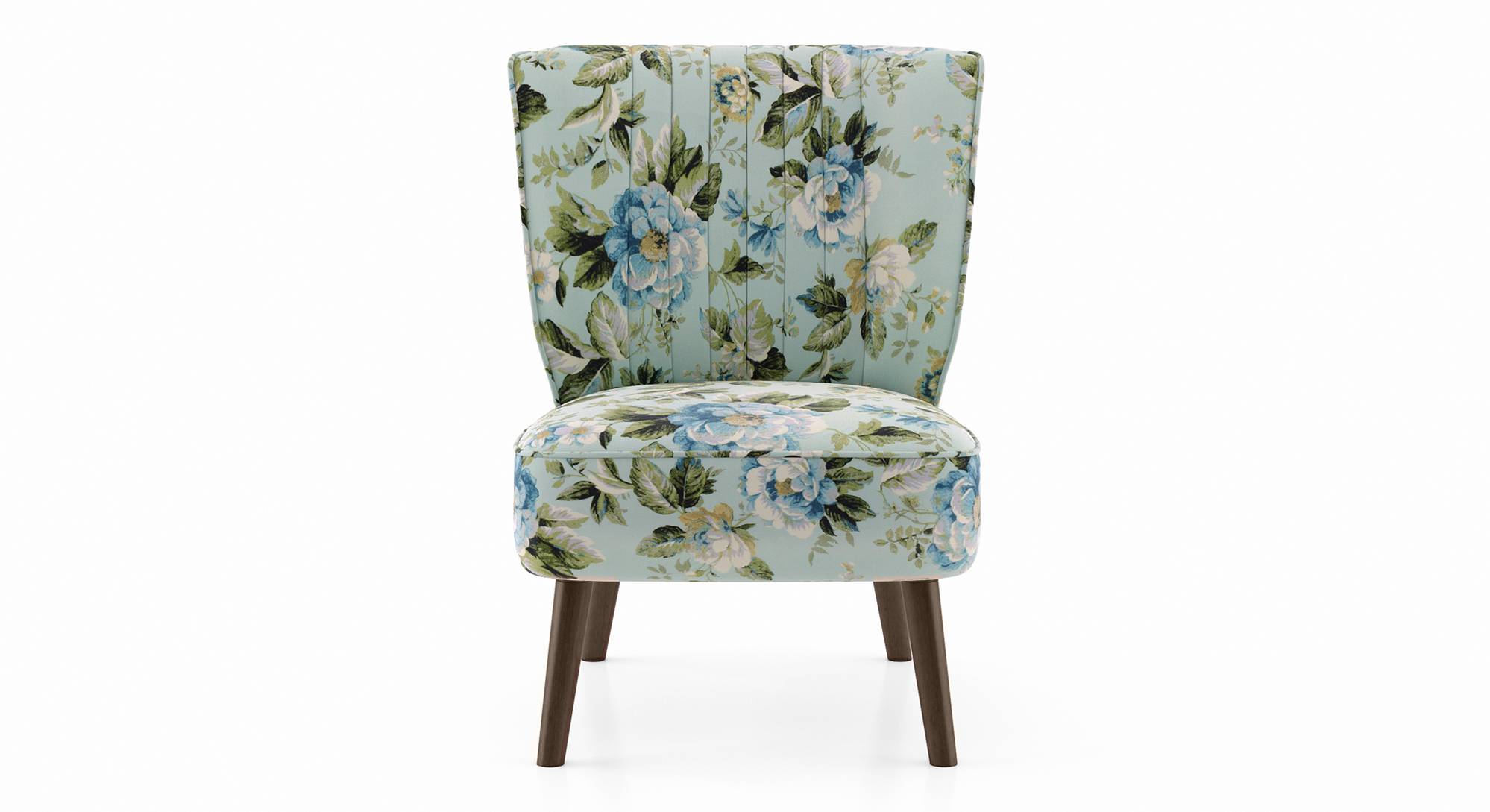 Grace Fabric Accent Chair in Lava Colour - Urban Ladder