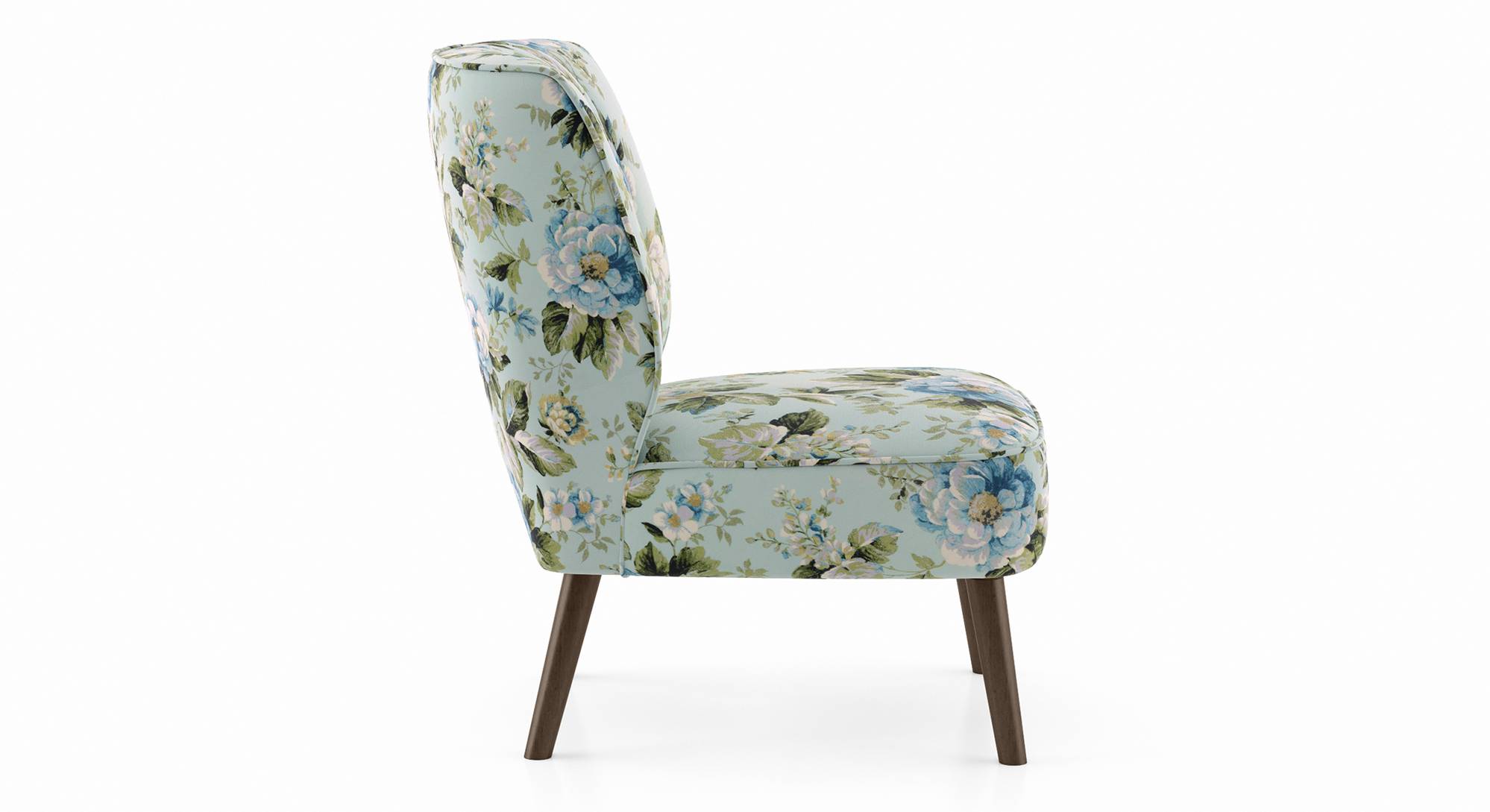 Grace Fabric Accent Chair in Lava Colour - Urban Ladder
