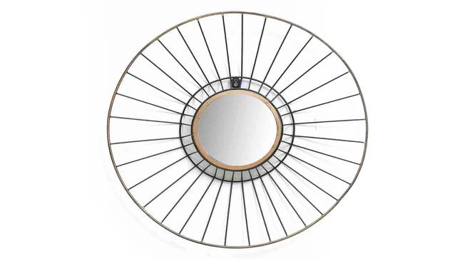 Harper Small Wall Mirror (Gold) by Urban Ladder - Front View Design 1 - 329198