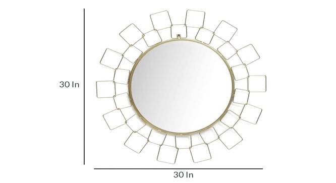 Jacob Wall Mirror (Gold) by Urban Ladder - Cross View Design 1 - 329205