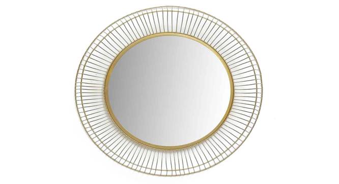 Leo Round Wall Mirror (Gold) by Urban Ladder - Front View Design 1 - 329209