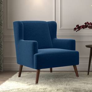 Bedroom Chairs Design Brando Lounge Chair in Cobalt Fabric