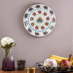 Home Decor In Karad Design Multi Coloured Ceramic Wall Plate