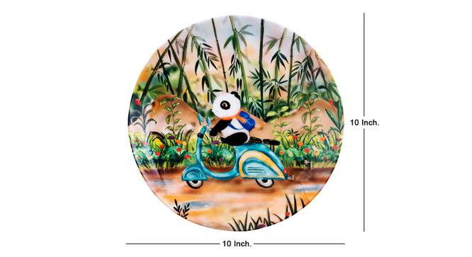 Riding Panda Wall Plate by Urban Ladder - Cross View Design 1 - 330259