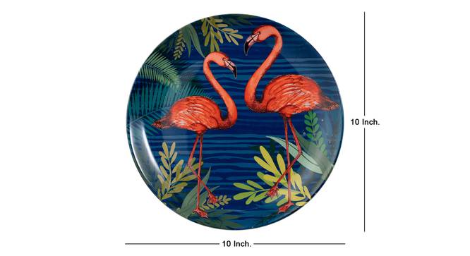 Pink Flamingo Wall Plate by Urban Ladder - Cross View Design 1 - 330298