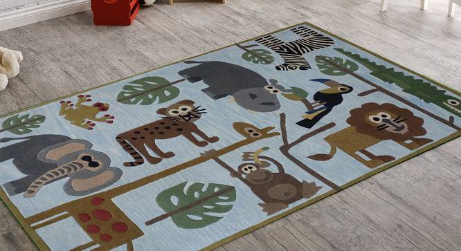 Animal Kingdom Kids Carpet (122 x 183 cm  (48" x 72") Carpet Size) by Urban Ladder - Front View Design 1 - 330320