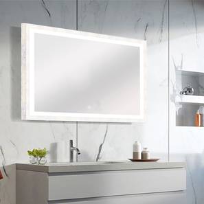 Bathroom Accessories In Greater Noida Design White Synthetic Wood Inches Bathroom Mirror