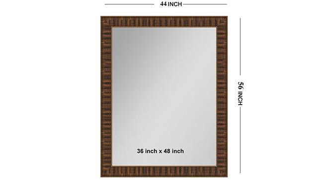 Rashya Mirror (Brown) by Urban Ladder - Front View Design 1 - 330404
