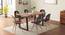 Aquila Live Edge Solid Wood 6 Seater Dining Table in Teak Finish (Teak Finish) by Urban Ladder - Full View Design 1 - 330499