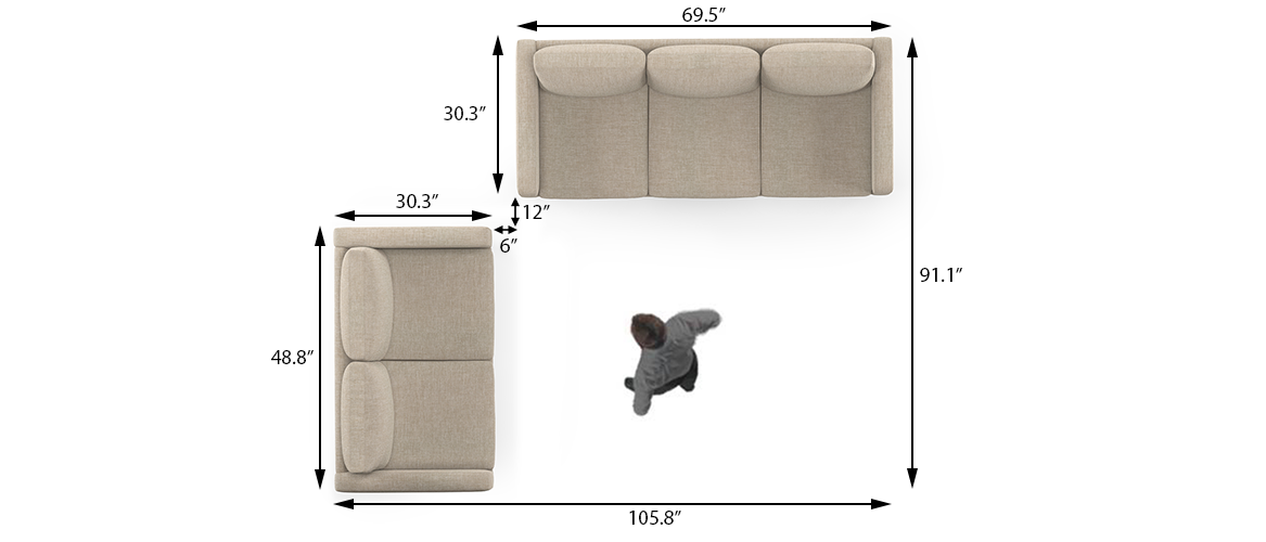 Liverpool Sofa (Mocha) Urban Ladder