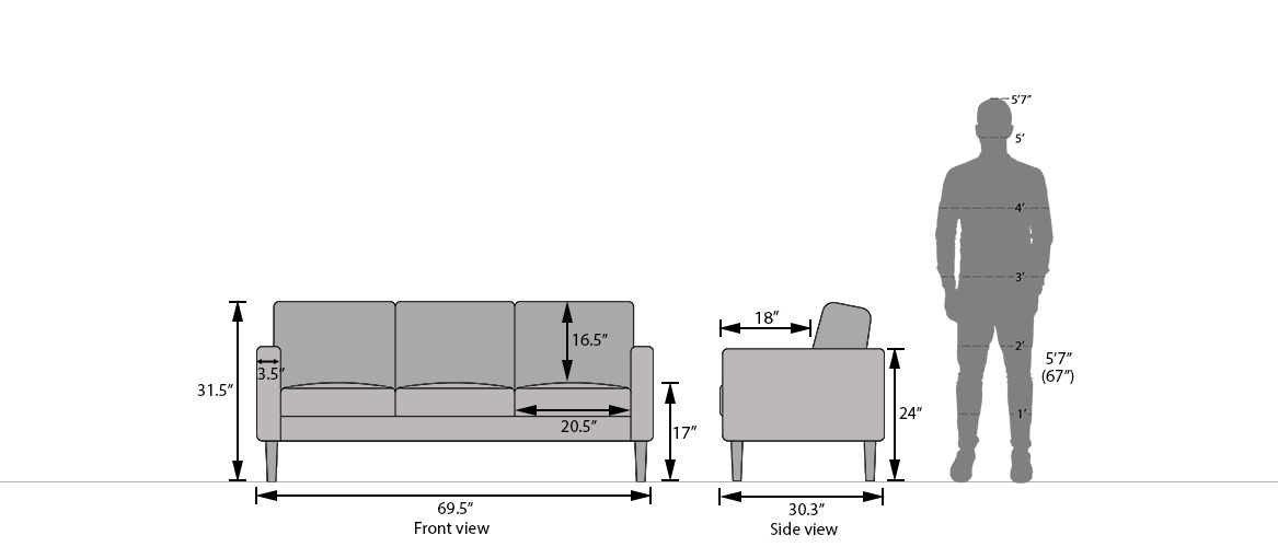 Liverpool Sofa (Pearl) Urban Ladder