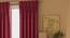 Arezzo Window Curtains - Set Of 2 (71 x 152 cm (28"x60") Curtain Size, PLUM, American Pleat) by Urban Ladder - Front View Design 1 - 330763