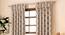 Taj Window Curtains - Set Of 2 (Beige, 71 x 152 cm (28"x60") Curtain Size, American Pleat) by Urban Ladder - Front View Design 1 - 330994