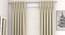 Gardenia Door Curtains - Set Of 2 (Yellow, 132 x 274 cm  (52"x108") Curtain Size, Eyelet Pleat) by Urban Ladder - Design 1 Full View - 331000