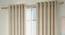 Pazaz Door Curtains - Set Of 2 (Cream, 132 x 274 cm  (52"x108") Curtain Size, Eyelet Pleat) by Urban Ladder - Design 1 Full View - 331006