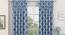 Taj Door Curtains - Set Of 2 (Blue, 71 x 274 cm (28"x108")  Curtain Size, American Pleat) by Urban Ladder - Design 1 Full View - 331041