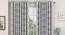 Taj Door Curtains - Set Of 2 (Grey, 132 x 274 cm  (52"x108") Curtain Size, Eyelet Pleat) by Urban Ladder - Design 1 Full View - 331053