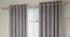 Simone Door Curtains - Set Of 2 (Grey, 132 x 274 cm  (52"x108") Curtain Size, Eyelet Pleat) by Urban Ladder - Design 1 Full View - 331095