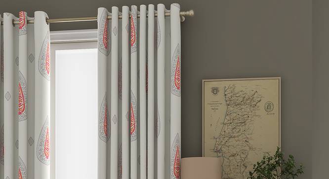Sahara Door Curtains - Set Of 2 (112 x 274 cm  (44" x 108") Curtain Size) by Urban Ladder - Design 1 Full View - 331149