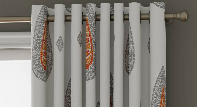Sahara Door Curtains - Set Of 2 (112 x 274 cm  (44" x 108") Curtain Size) by Urban Ladder - Front View Design 1 - 331150