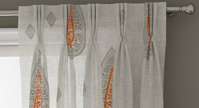 Sahara Sheer Door Curtains - Set Of 2 (112 x 274 cm  (44" x 108") Curtain Size) by Urban Ladder - Front View Design 1 - 331156