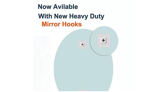 Elina Bathroom Mirror (Silver) by Urban Ladder - Front View Design 1 - 331412