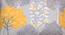 Saptaparni Bedsheet Set (Yellow, Single Size) by Urban Ladder - Design 1 Close View - 331439