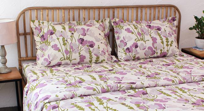Himalayan Poppies Quilt (Purple, Single Size) by Urban Ladder - Design 1 Details - 331519